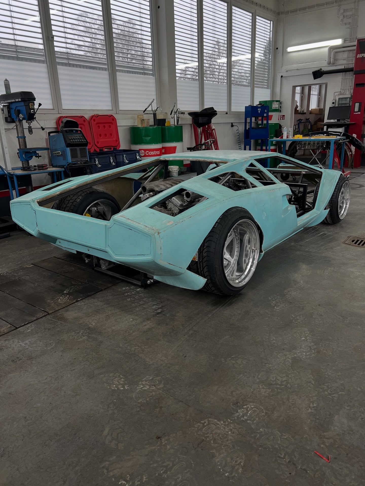 Countach Replica im Breitbau-Rohbau