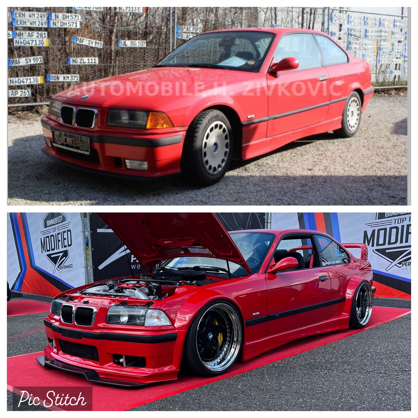 Der E36 V12 BiTurbo: vorher und nachher